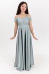 Turquoise 12-16 Years Old Girl Dress 50003 Water Green