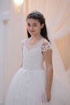 Iberia 7-11 Years Girls' Dress 30109 Off-White