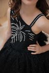 Flumen 7-11 Years Old Girl Dress 30154 Black