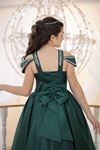 Aurora 7-11 Jahre Mädchenkleid 30124 Grün
