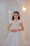 Nubes 2-6 Yaş Kız Çocuk Elbise 20150 Kırık Beyaz