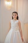 Metis 7-11 Years Old Girl Dress 30102 Off White