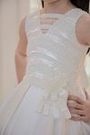Metis 7-11 Years Old Girl Dress 30102 Off White