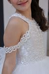 Vestido de Niña Bella 7-11 Años 30125 Blanco Roto