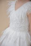 Robe Fille Hestia 7-11 Ans 30094 Blanc Cassé
