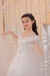 Abito bambina London 7-11 anni 30108 Bianco sporco