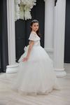 Sydney 7-11 Yaş Kız Çocuk Elbise 30106 Kırık Beyaz
