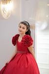 Terra 7-11 Years Old Girl Dress 30131 Red