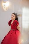 Terra 7-11 Years Old Girl Dress 30131 Red