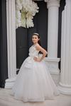 Sylva 2-6 Jahre Mädchenkleid 20134 Cremeweiß