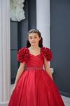Terra 7-11 Years Old Girl Dress 30131 Red