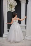 Sylva 2-6 Jahre Mädchenkleid 20134 Cremeweiß
