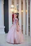 Terra 7-11 Years Old Girl Dress 30131 Powder