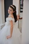 Vestido de Niña Solis 7-11 Años 30133 Blanco Roto