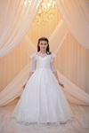 Zaria 7-11 Years Old Girl Dress 30130 Off White