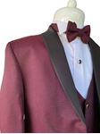 Celestial 9-13 Yaş Erkek Çocuk Takım Elbise 5'li Set 70021 Bordo