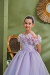 Hebe 2-6 Yaş Kız Çocuk Elbise 20187 Lila
