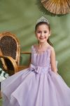 Luna 7-11 Yaş Kız Çocuk Elbise 30167 Lila