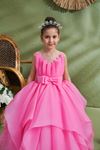 Luna 7-11 Yaş Kız Çocuk Elbise 30167 Pembe