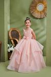 Luna 2-6 Yaş Kız Çocuk Elbise 20167 Somon